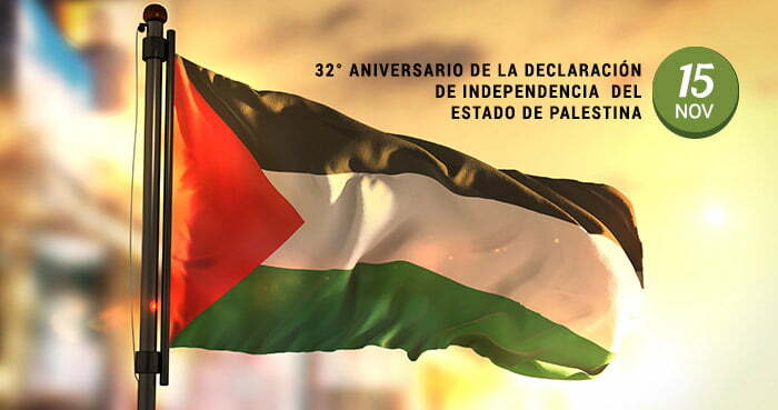 32° Aniversario de la Declaración de Independencia del Estado de Palestina.