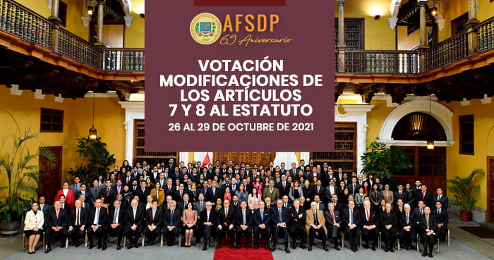 Votación modificaciones de los artículos 7 y 8 al Estatuto.