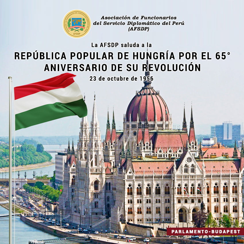  República Popular de Hungría, 65° Aniversario de su Revolución.