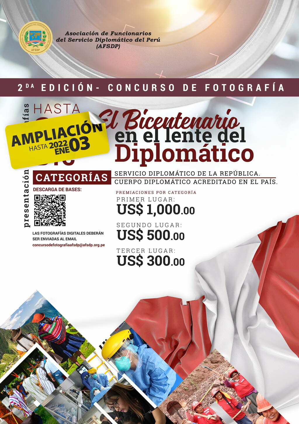 Ampliación del plazo de inscripción al Segundo Concurso de Fotografía: “El Bicentenario en el lente del Diplomático”.