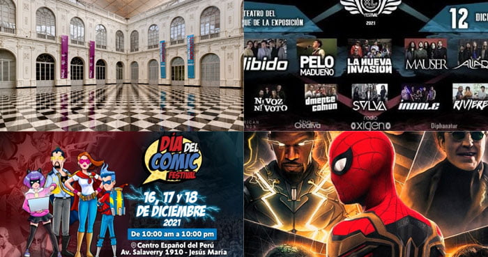 AGENDA CULTURAL 2021 DICIEMBRE: MALI, REVIVE ROCK, DÍA DEL COMIC, SPIDERMAN NO WAY HOME