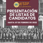 Elecciones AFSDP 2022, presentación de listas de candidatos.