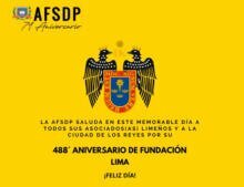 Departamento de Lima, 488° aniversario de fundación.