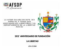 La Libertad, 202° aniversario de fundación.