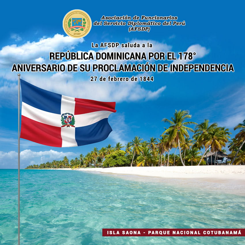 178°aniversario de la independencia de República Dominicana.