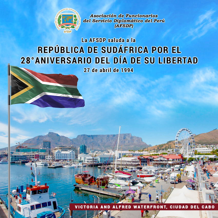 28° aniversario del día de la Libertad de la República de Sudáfrica.