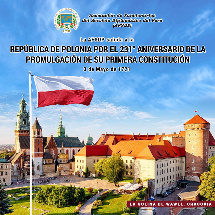 231° aniversario de la promulgación de la Primera Constitución de Polonia