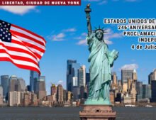 USA, 246° aniversario de la Proclamación de su Independencia.