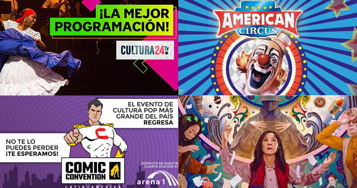 AGENDA CULTURAL 2022 JULIO: CULTURA 24TV, AMERICAN CIRCUS, COMIC CONVENTION Y CINE.