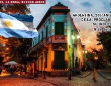 Argentina, 206° aniversario de la Proclamación de su Independencia.
