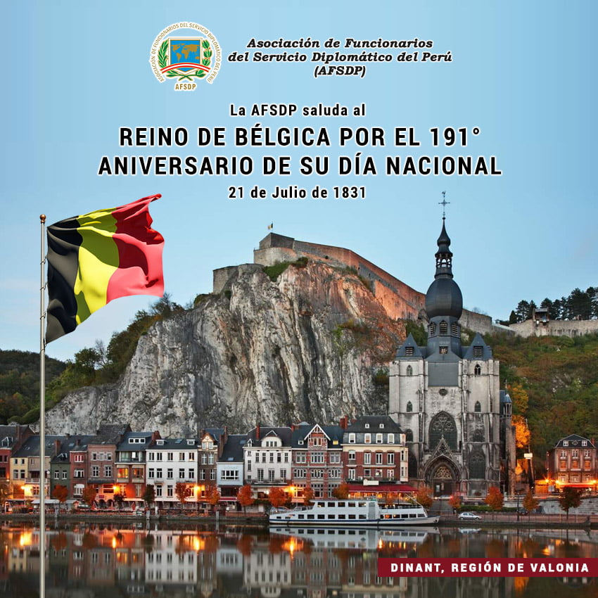 Reino de Bélgica, 191° aniversario de su Día Nacional.