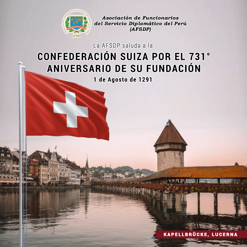 Confederación Suiza, 731° aniversario de su fundación.