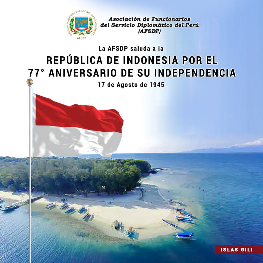 República de Indonesia, 77°aniversario de su Independencia.