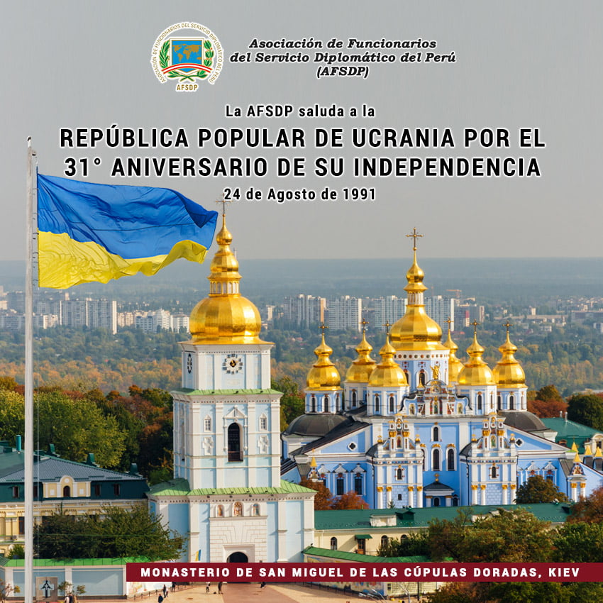 República Popular de Ucrania, 31° aniversario de su Independencia.