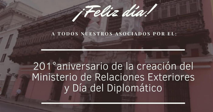 201° aniversario de la creación del Ministerio de Relaciones Exteriores y Día del Diplomático