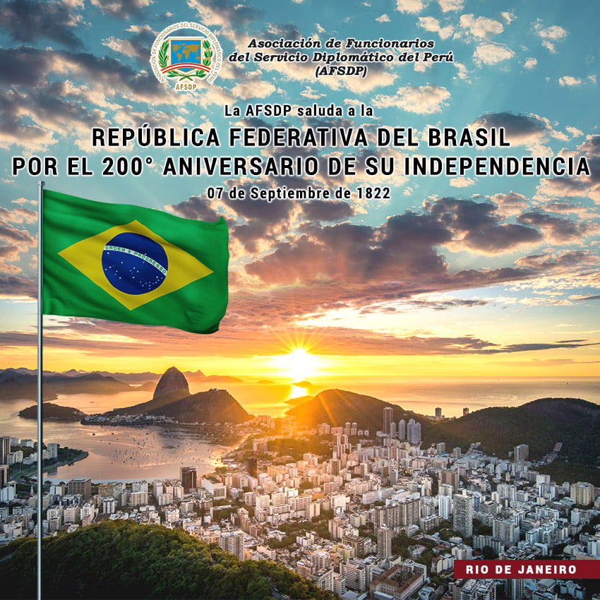 República Federativa de Brasil, 200° aniversario de su Independencia.