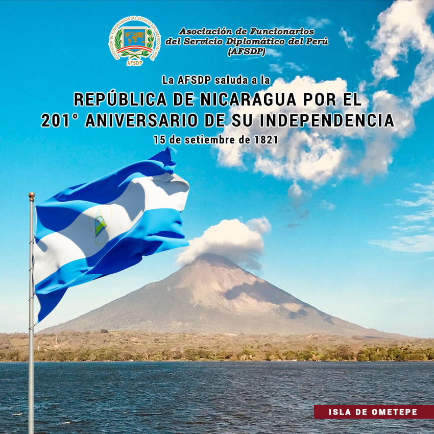 Nicaragua, 201° aniversario de su Independencia.