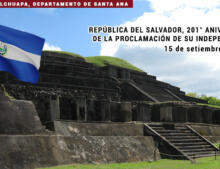 República del Salvador, 201° aniversario de su Independencia.