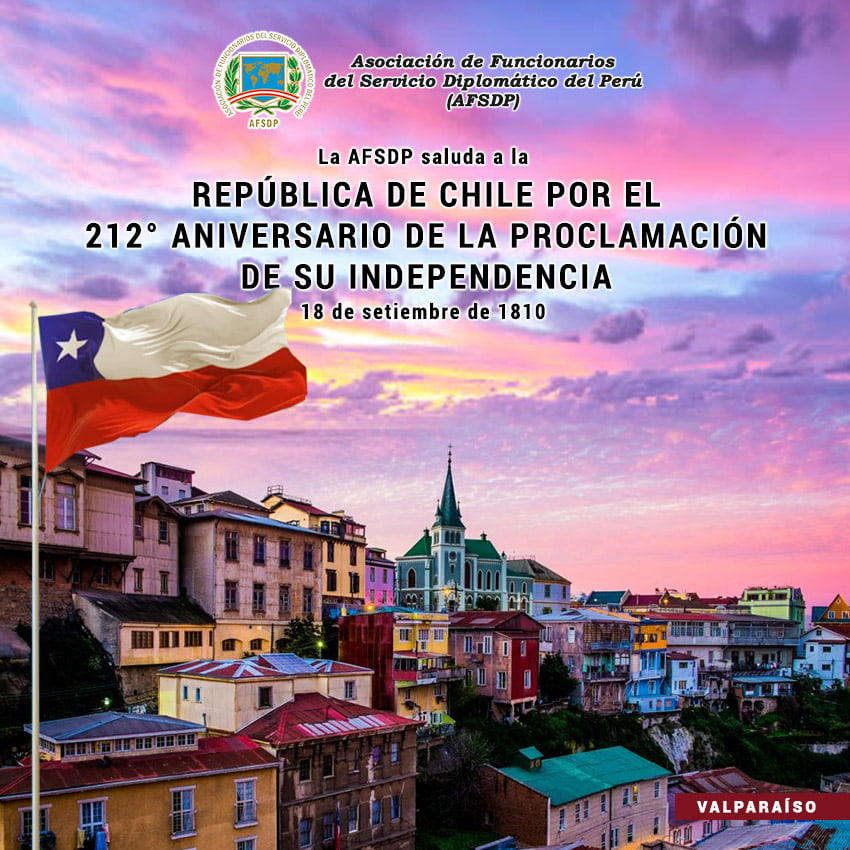 Chile, 212° aniversario de su Independencia.