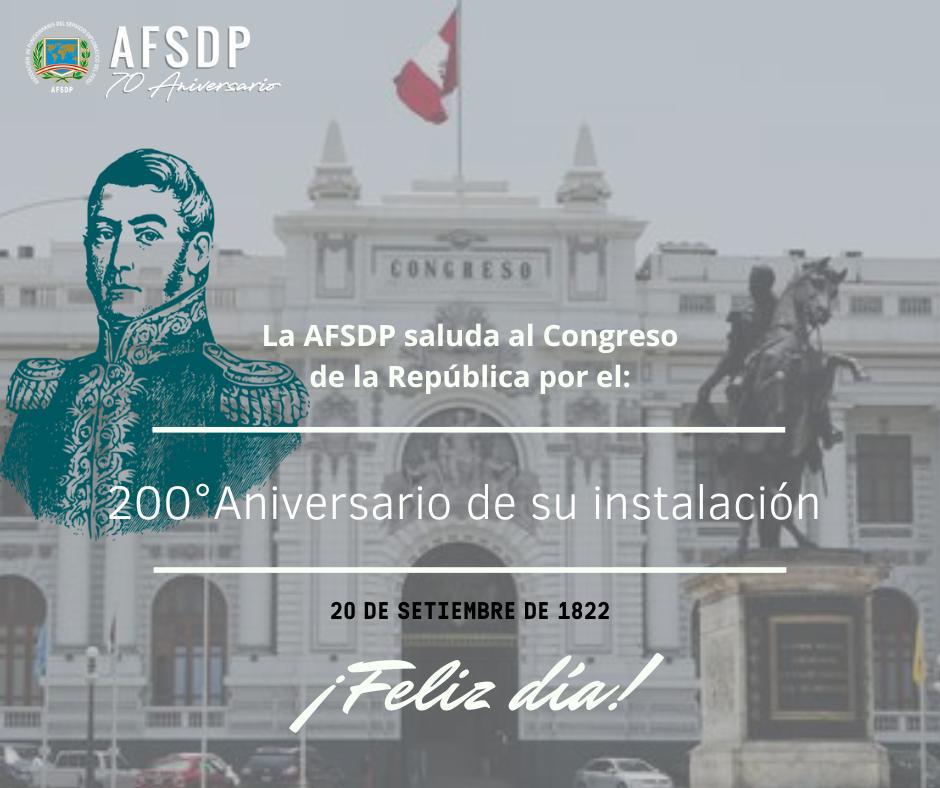200° aniversario de la Instalación del Congreso de la República.