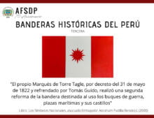 Tercera Bandera Histórica del Perú.