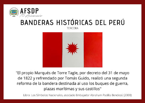 Tercera Bandera Histórica del Perú.
