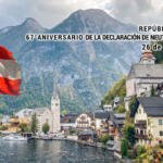 Austria, 67° Aniversario de su Declaración de Neutralidad Perpetua