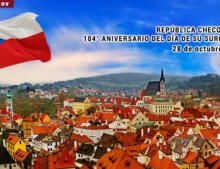 República Checoslovaca, 104° Aniversario del Día de su Surgimiento.