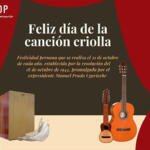 Feliz Día de la Canción Criolla.