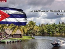 Cuba, 64° Aniversario del triunfo de su revolución.