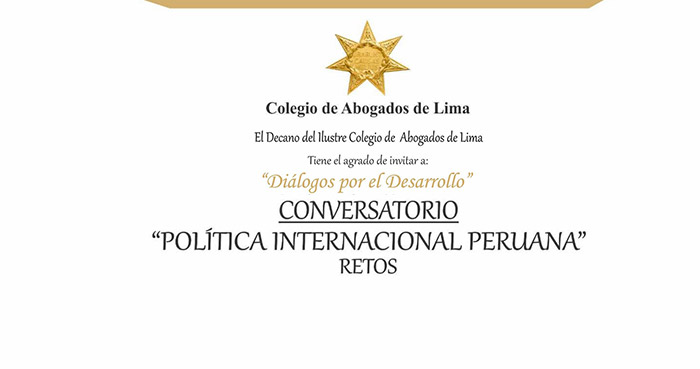 CONVERSATORIO "POLÍTICA INTERNACIONAL PERUANA" RETOS