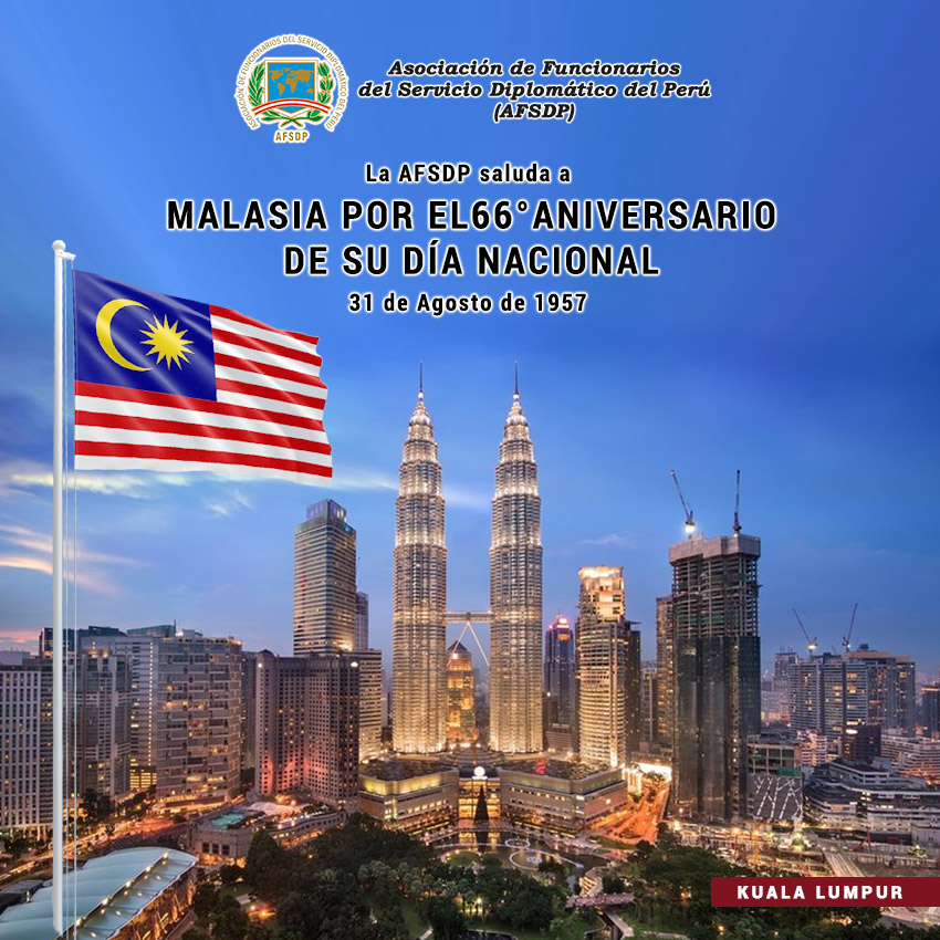 Malasia, 66° aniversario de su Día Nacional.