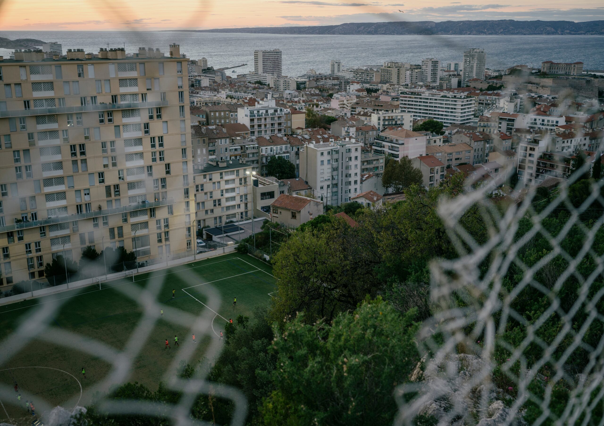 Vista panorámica de Marsella.