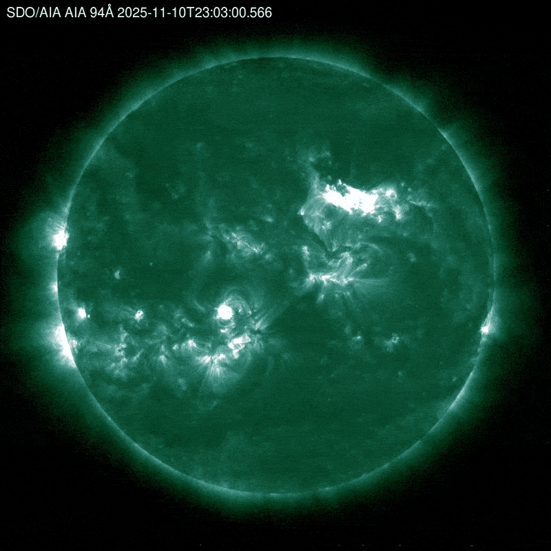 Imagen de la llamarada solar registrada el martes por la ESA.