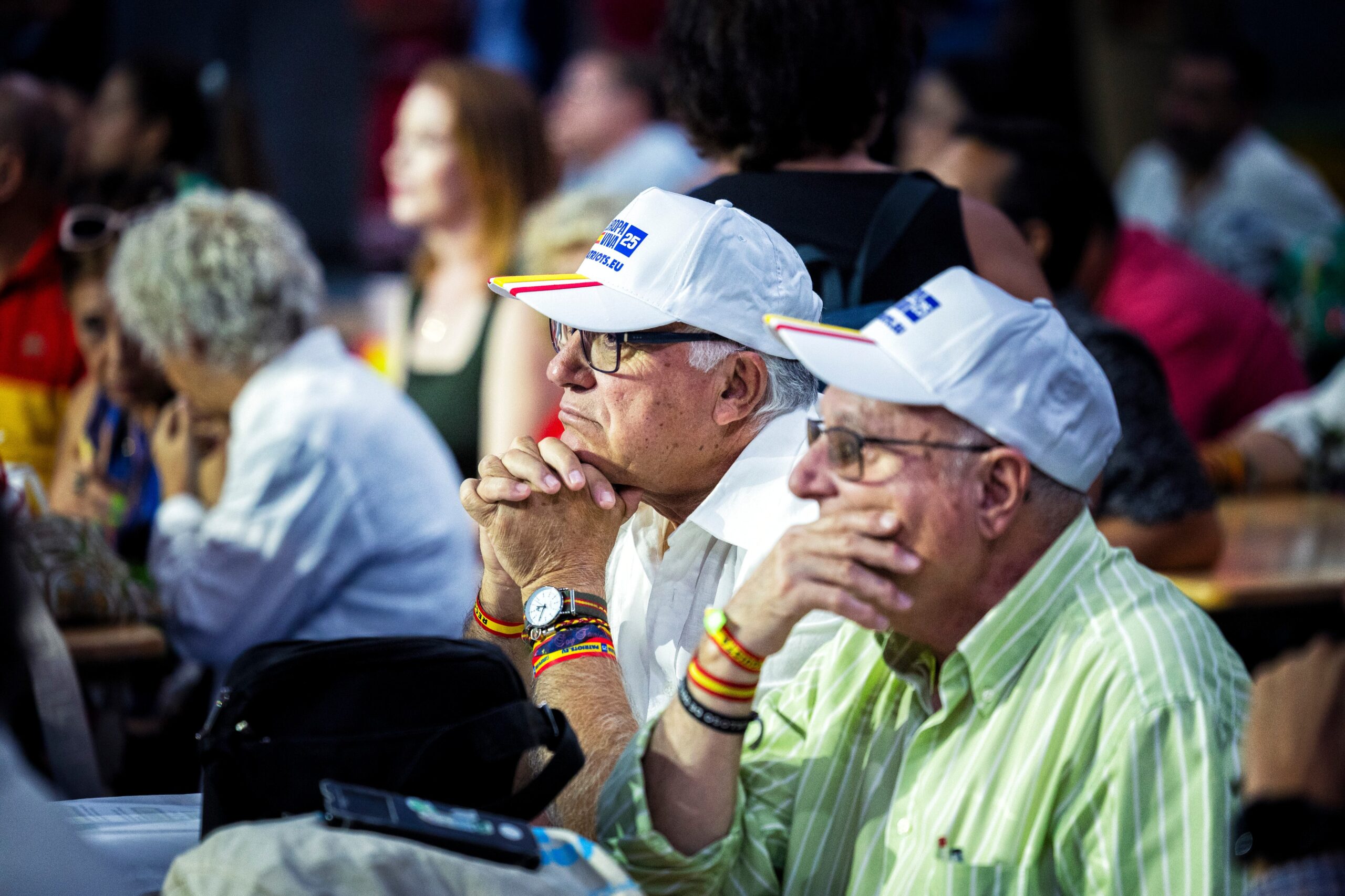 Asistentes al Viva Vox 2025, en la plaza de Vistalege de Madrid, este viernes.