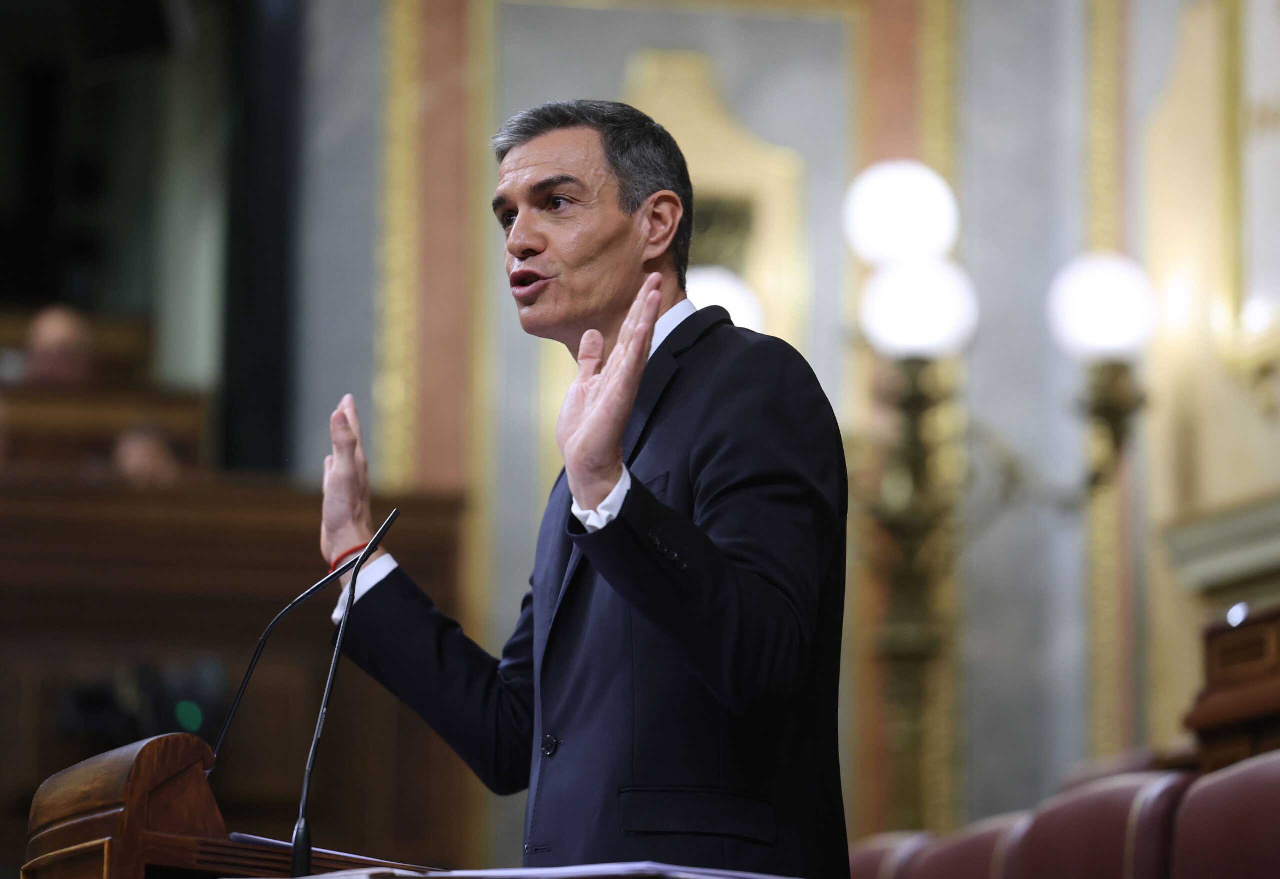 Sánchez, en el Congreso este miércoles.