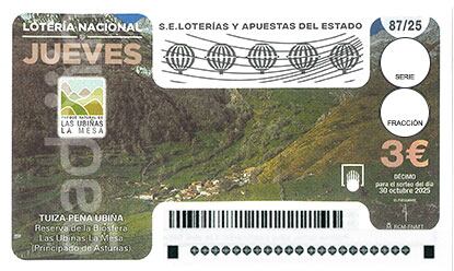 Décimo Lotería Nacional 30 de octubre 2025