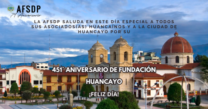Huancayo, 451° aniversario de su fundación.