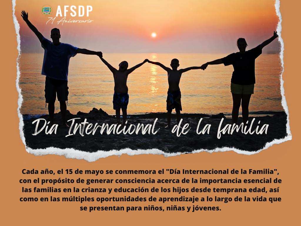 15 DE MAYO, DIA INTERNACIONAL DE LA FAMILIA 2023.