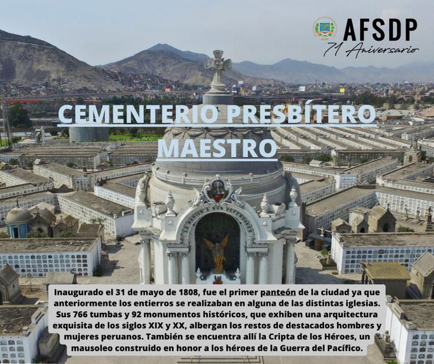 31 DE MAYO, Cementerio Presbítero Maestro